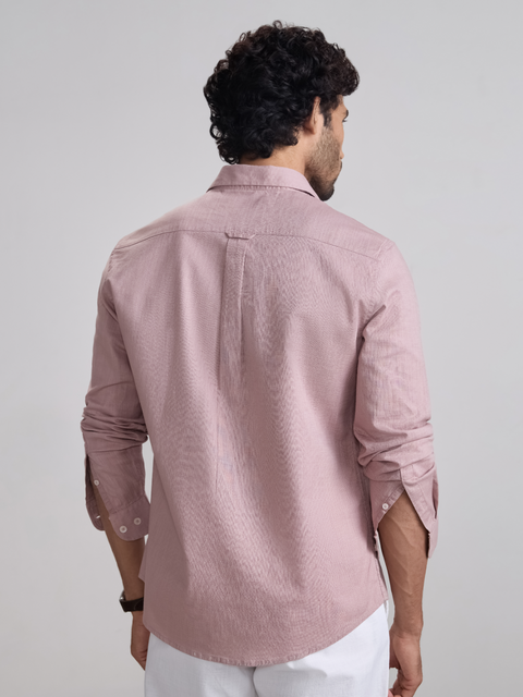 Plain Slub Tailored Fit Shirt