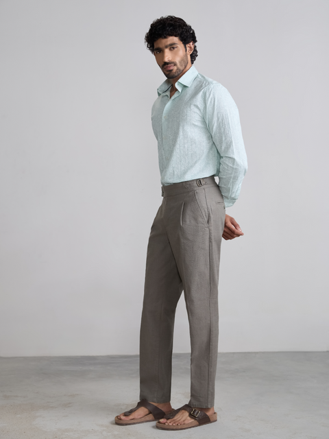 Printed Dobby Tailored Fit Shirt