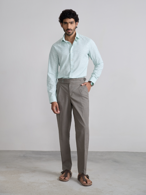 Printed Dobby Tailored Fit Shirt