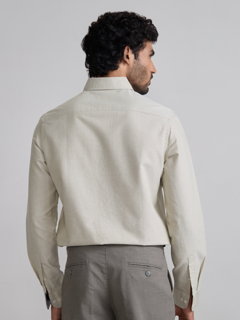 Plain Tailored Fit Oxford Shirt