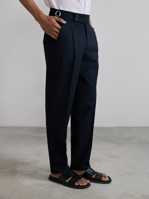 Relaxed Fit Linen Trouser