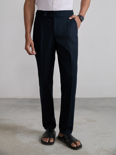 Relaxed Fit Linen Trouser