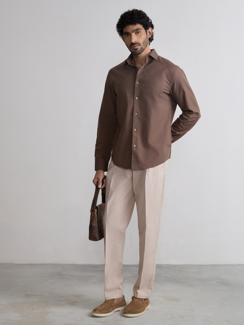 Relaxed Fit Linen Trouser