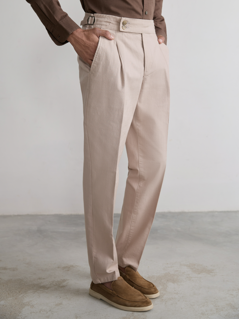 Relaxed Fit Linen Trouser
