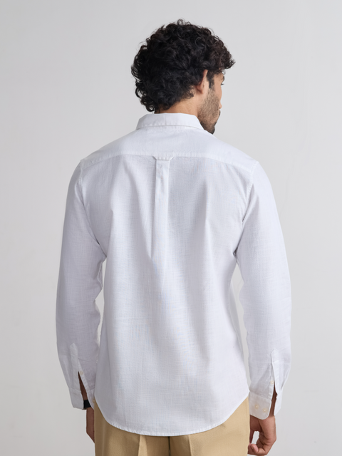 Plain Slub Tailored Fit Shirt