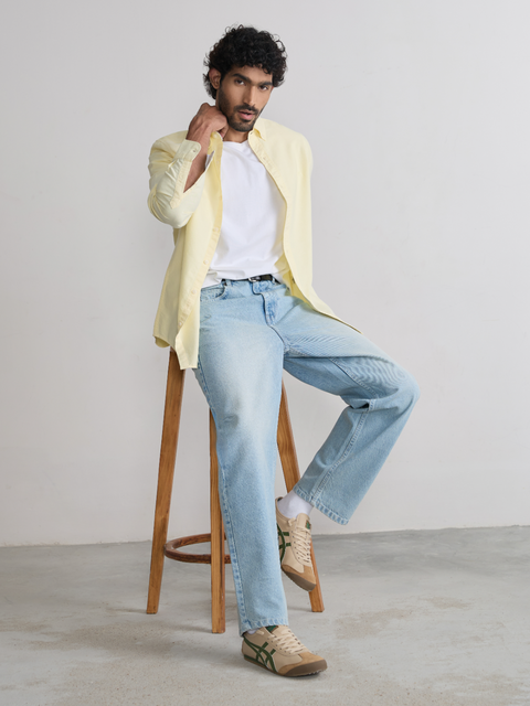 Plain Tailored Fit Oxford Shirt