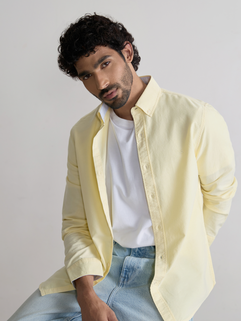 Plain Tailored Fit Oxford Shirt