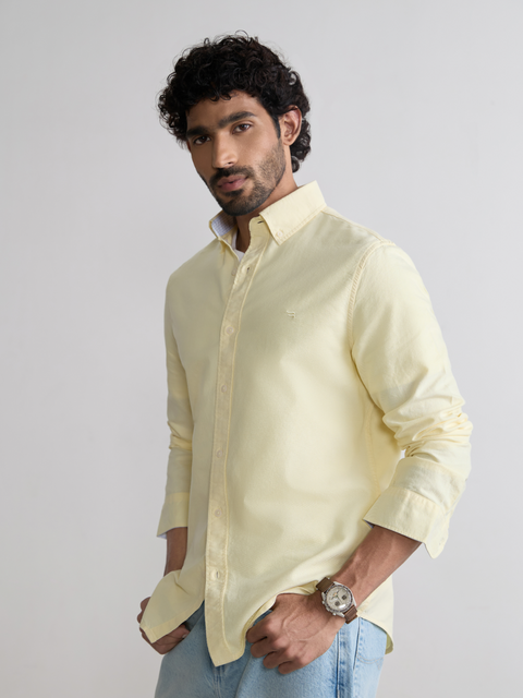 Plain Tailored Fit Oxford Shirt