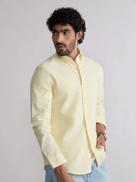 Plain Tailored Fit Oxford Shirt