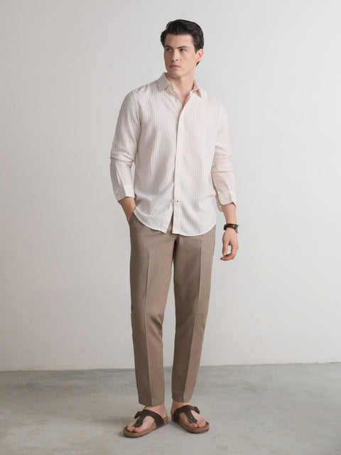 Relaxed Fit Linen Trouser