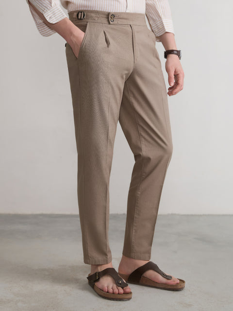 Relaxed Fit Linen Trouser