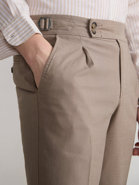 Relaxed Fit Linen Trouser