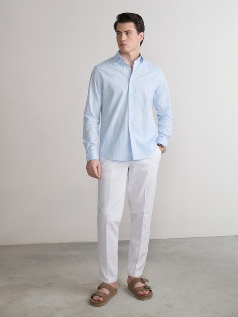 Printed Dobby Tailored Fit Shirt