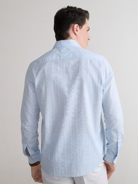 Printed Dobby Tailored Fit Shirt