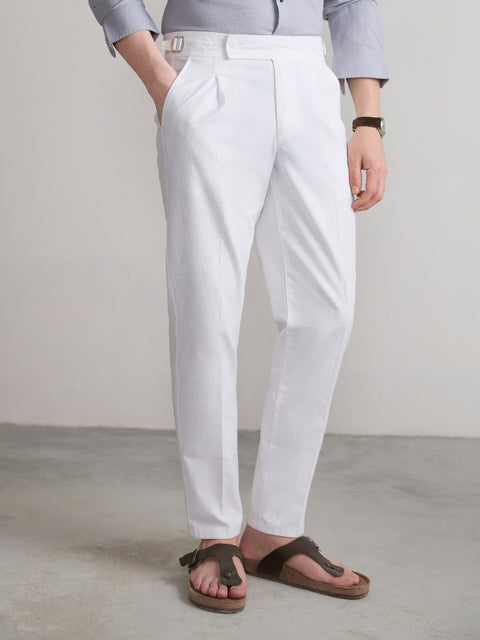 Relaxed Fit Linen Trouser