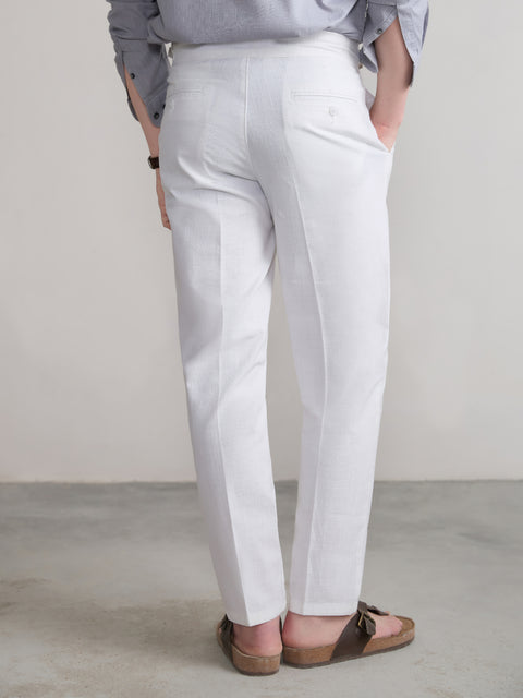 Relaxed Fit Linen Trouser
