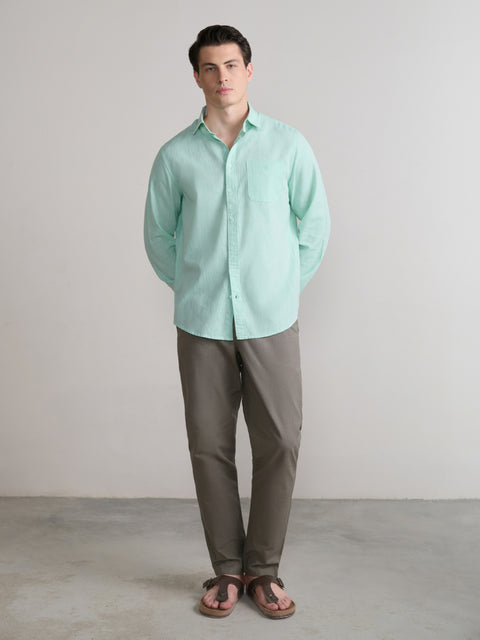 Relaxed Fit Linen Trouser