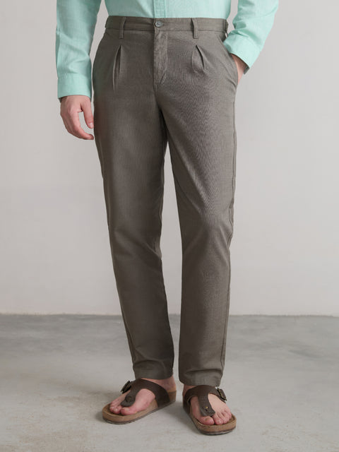 Relaxed Fit Linen Trouser