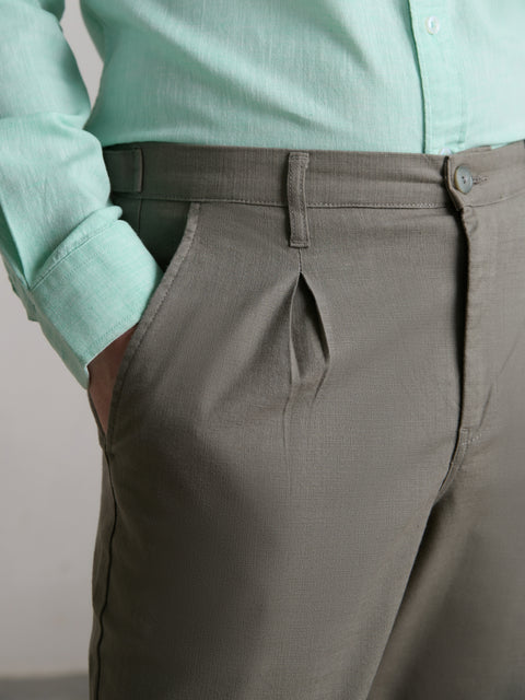 Relaxed Fit Linen Trouser