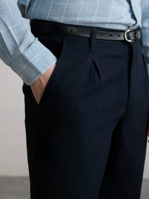 Relaxed Fit Linen Trouser