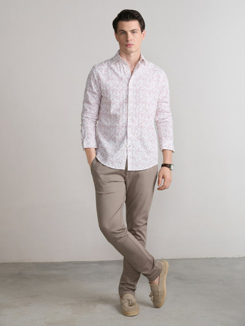 Printed Dobby Tailored Fit Shirt