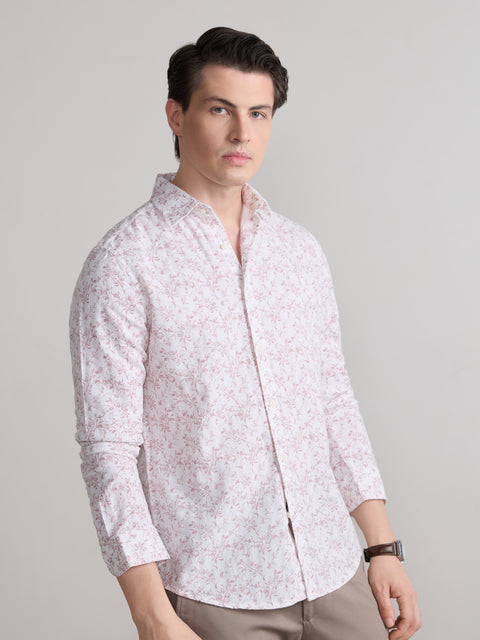 Printed Dobby Tailored Fit Shirt