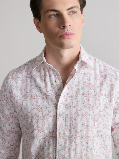 Printed Dobby Tailored Fit Shirt
