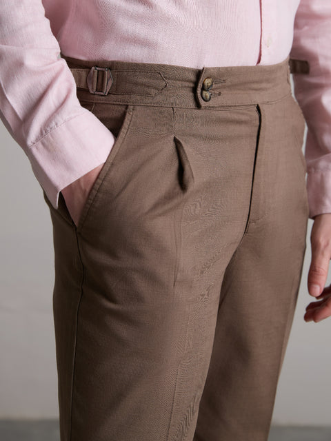 Relaxed Fit Linen Trouser
