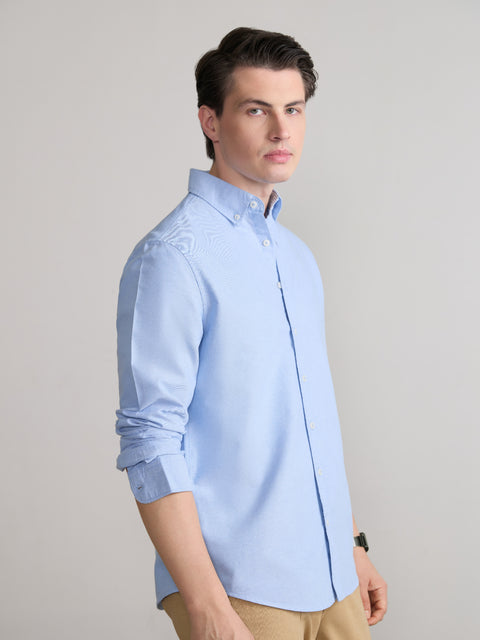 Plain Tailored Fit Oxford Shirt
