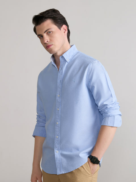 Plain Tailored Fit Oxford Shirt