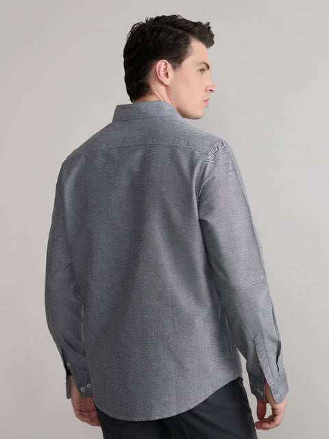 Plain Tailored Fit Oxford Shirt