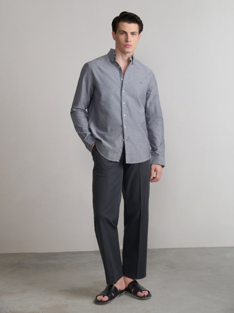 Plain Tailored Fit Oxford Shirt