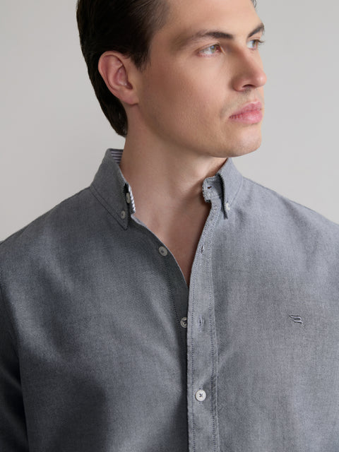 Plain Tailored Fit Oxford Shirt