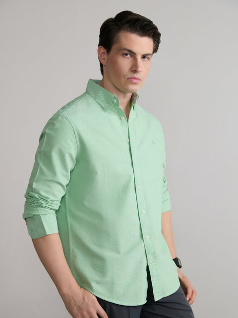 Plain Tailored Fit Oxford Shirt