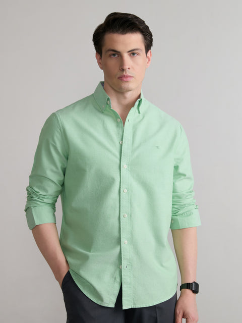 Plain Tailored Fit Oxford Shirt