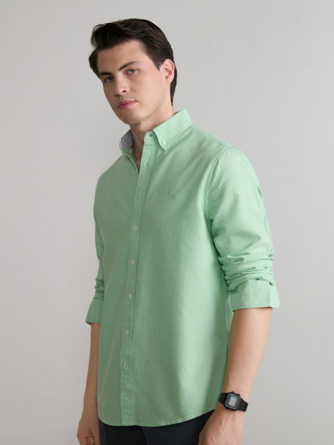 Plain Tailored Fit Oxford Shirt