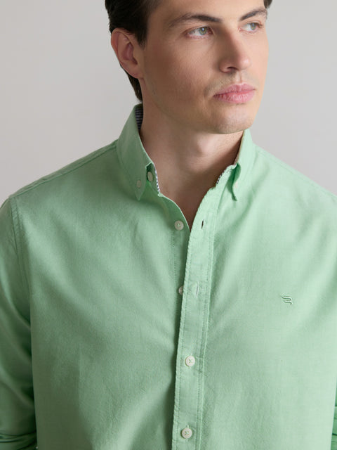 Plain Tailored Fit Oxford Shirt