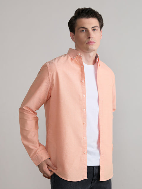Plain Tailored Fit Oxford Shirt