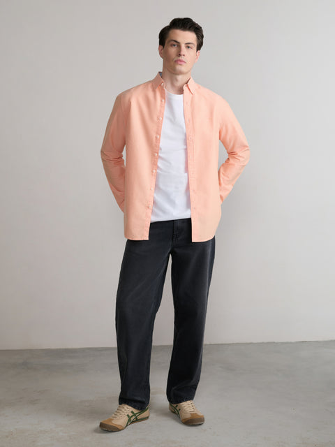 Plain Tailored Fit Oxford Shirt