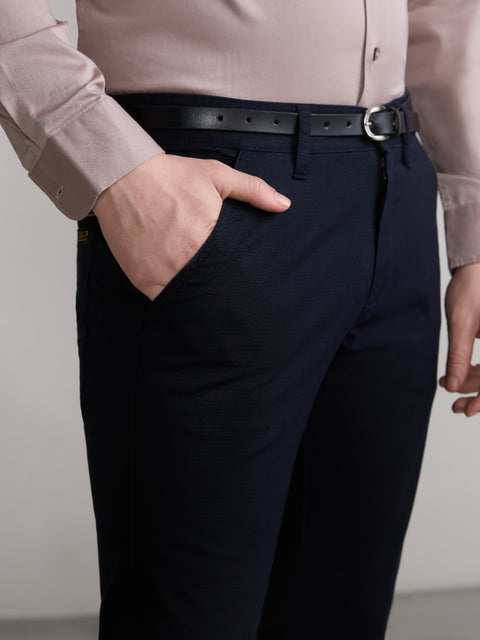 Slim Fit Dobby Trouser