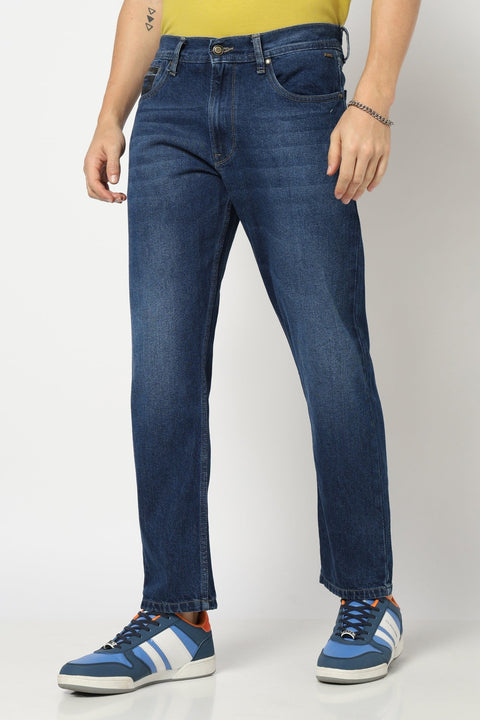 Deep Blue Relaxed Jeans - Jeans - 250410093