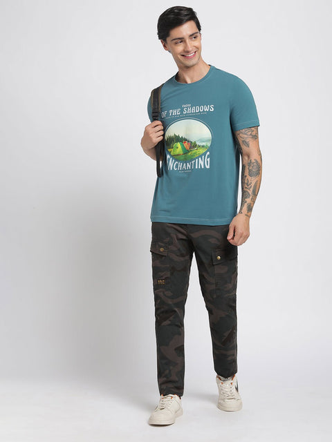 Deep Ocean Printed Cotton T-Shirt - T-Shirt - 231131062