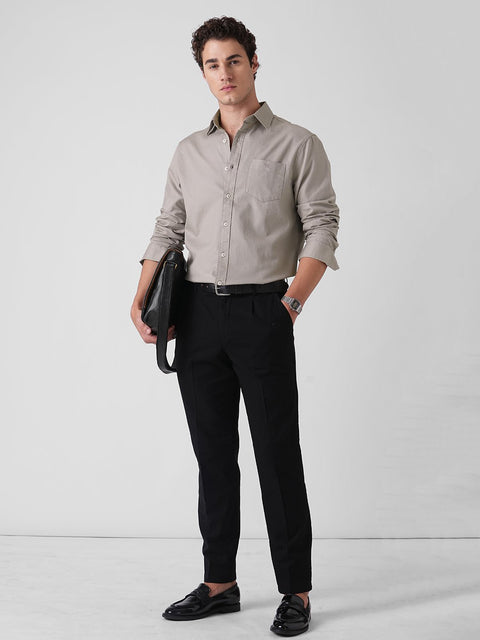 DOBBY COTTON SHIRT-Shirt - 260235170