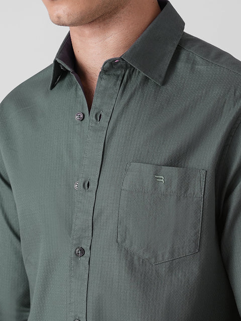 DOBBY COTTON SHIRT-Shirt - 260235170