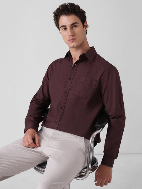 DOBBY COTTON SHIRT-Shirt - 260235175