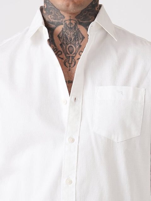DOBBY PLAIN TAILORED SHIRT-Shirt - 260235160