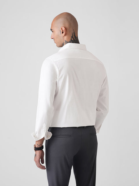 DOBBY PLAIN TAILORED SHIRT-Shirt - 260235160