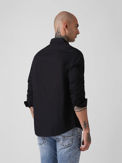 DOBBY PLAIN TAILORED SHIRT-Shirt - 260134950