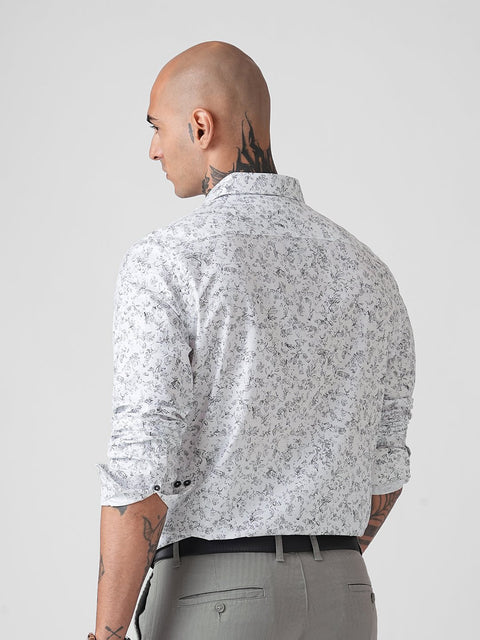 DOBBY PRINTED TAILORED SHIRT-Shirt - 260134460