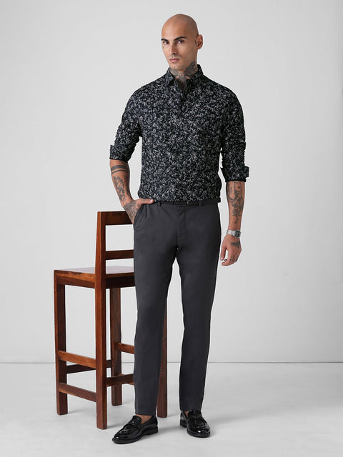 DOBBY PRINTED TAILORED SHIRT-Shirt - 260134465
